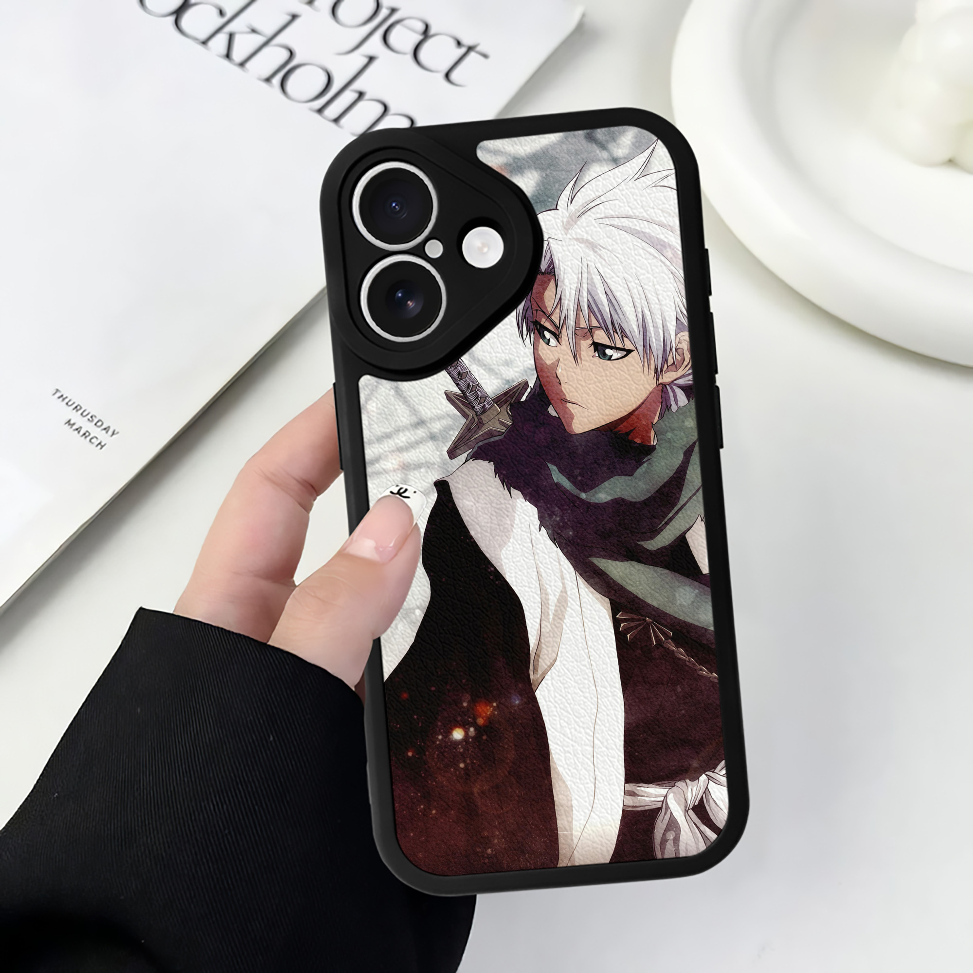 （画像用） ブリーチ BLEACH 【iPhone 16シリーズ対応】シリコンスマホケース（レザー調） 材質：シリコン